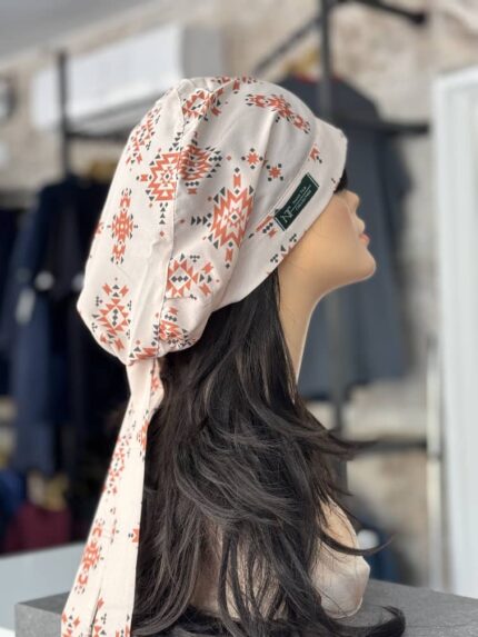 کلاه حجاب(بند بلند)-کرمی آجری